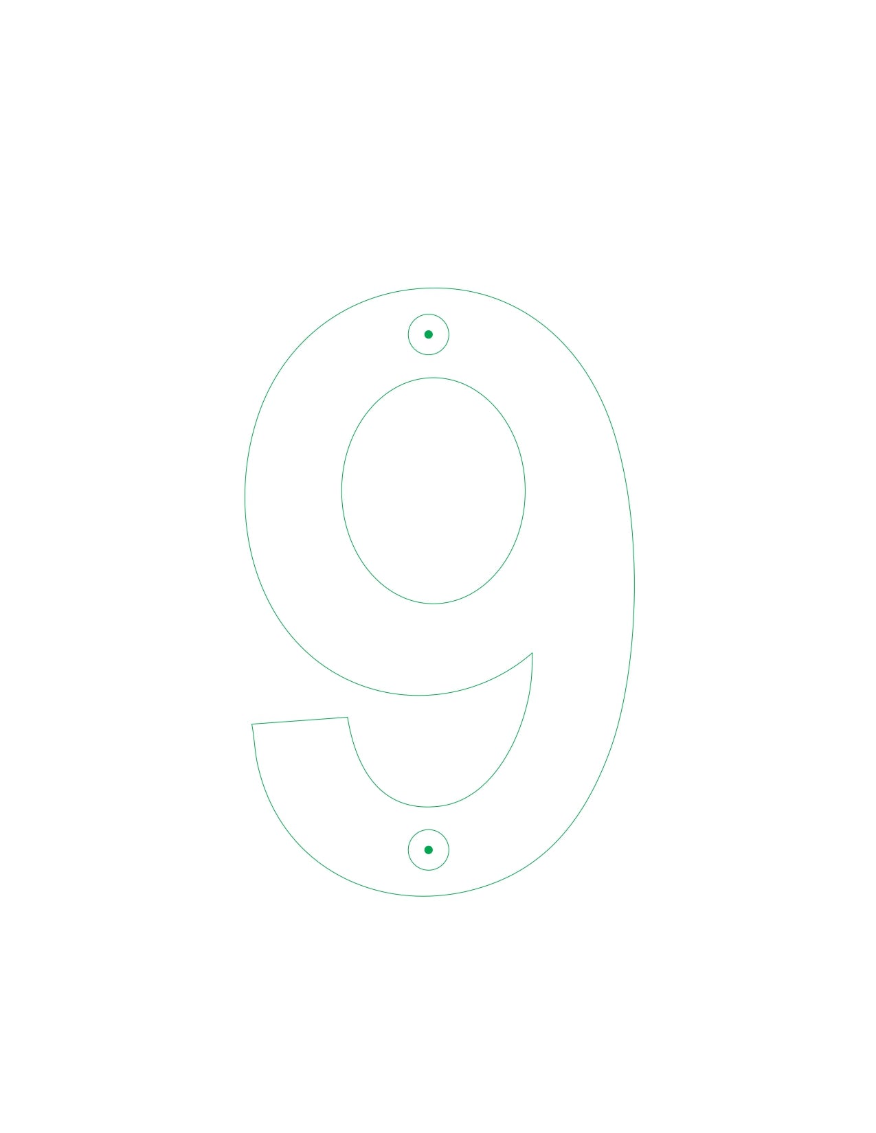 6 Inch 3D Stainless Steel House Number Six/Nine