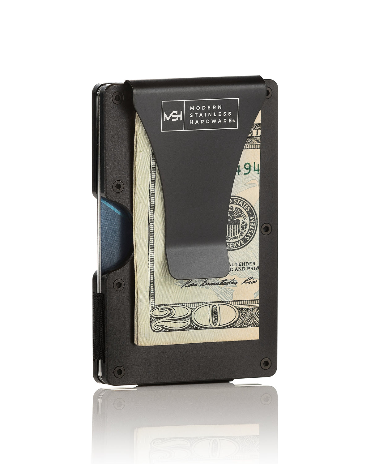 Slim RFID Minimalist Wallet for Men – Money Clip, Card Holder, 6 Colors