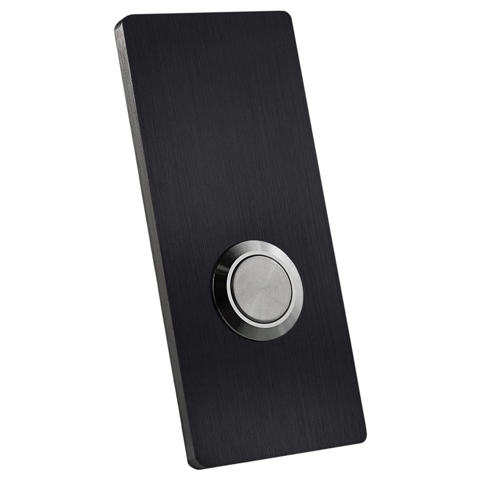 R7 Black Doorbell Button – Modern Stainless Hardware