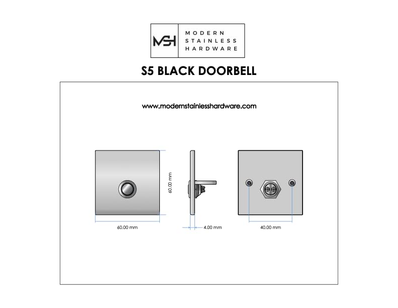 S5 Black Doorbell