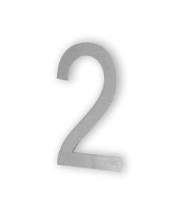 6 Inch 2D Stainless Steel House Number Two