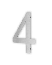 6 Inch 2D Stainless Steel House Number Four