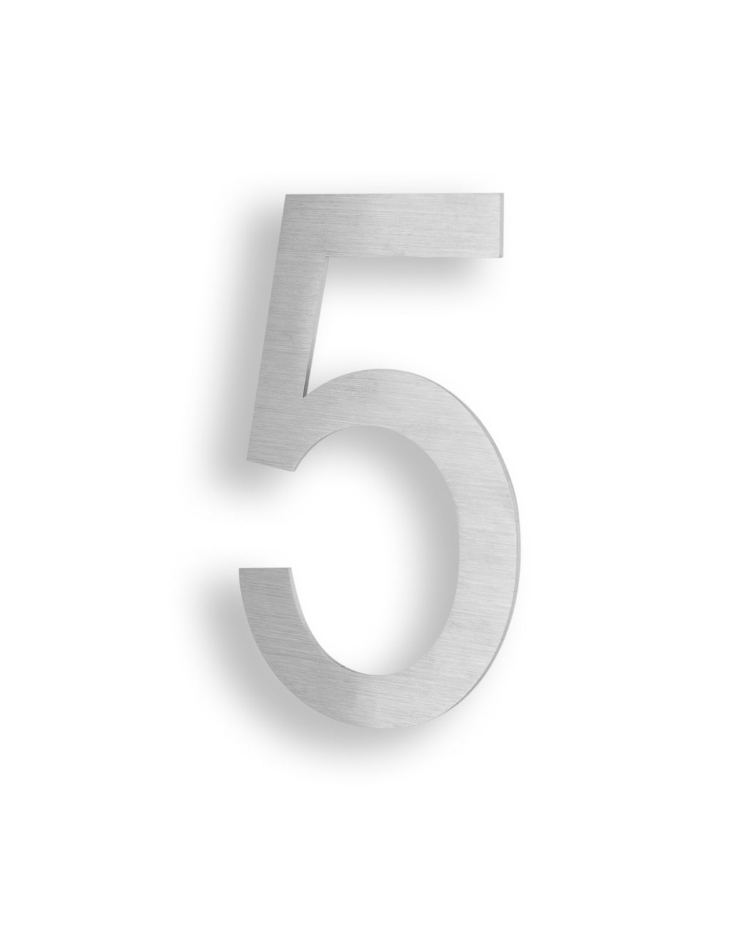 6 Inch 2D Stainless Steel House Number Five