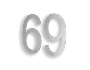 6 Inch 2D Stainless Steel House Number Six/Nine