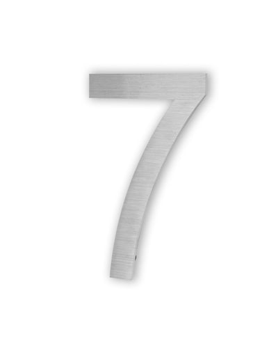 6 Inch 2D Stainless Steel House Number Seven