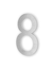6 Inch 2D Stainless Steel House Number Eight