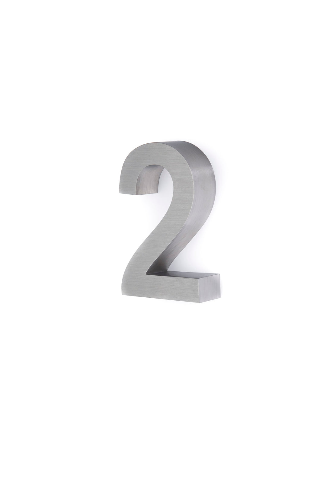 6 Inch 3D Stainless Steel House Number Two