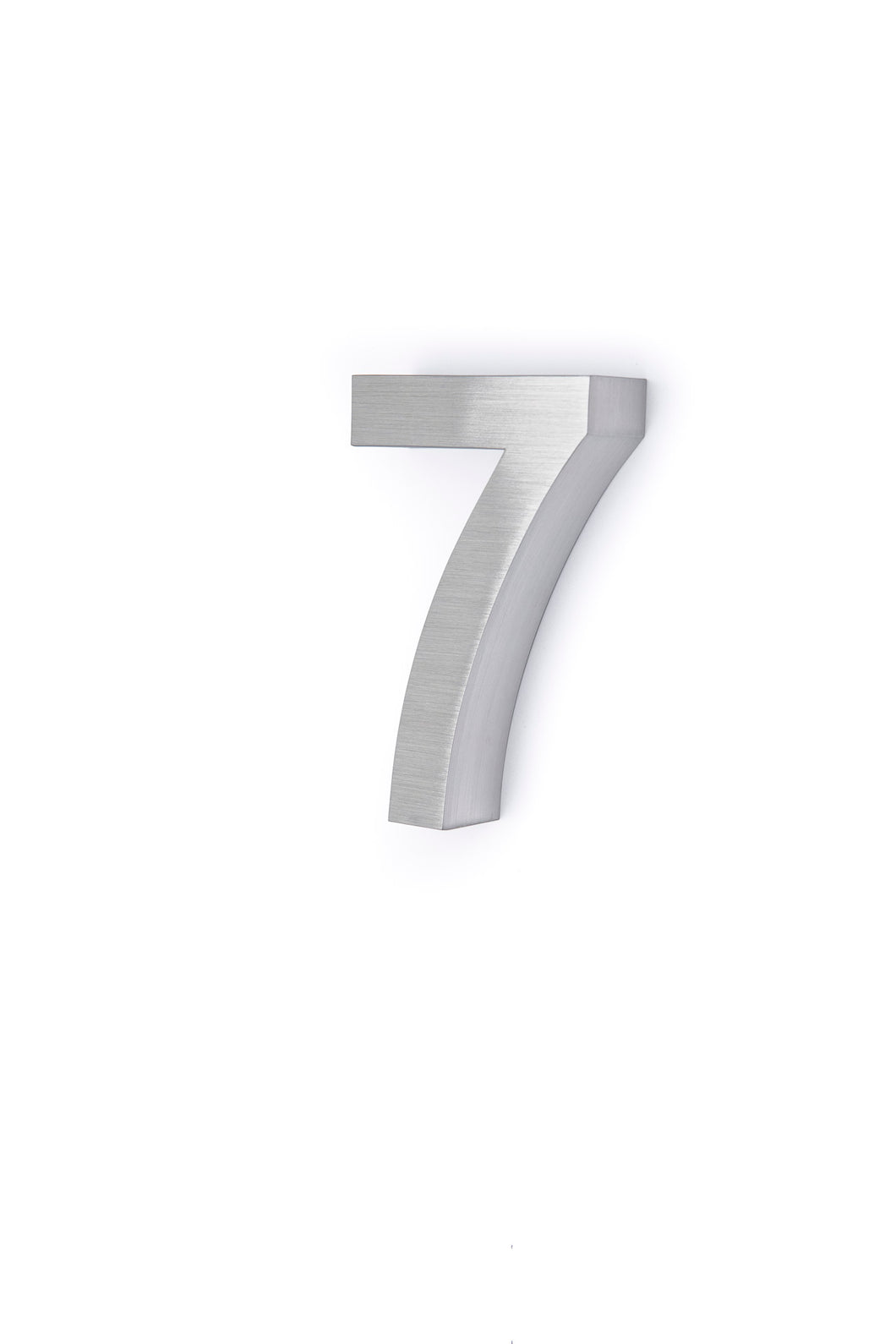 6 Inch 3D Stainless Steel House Number Seven