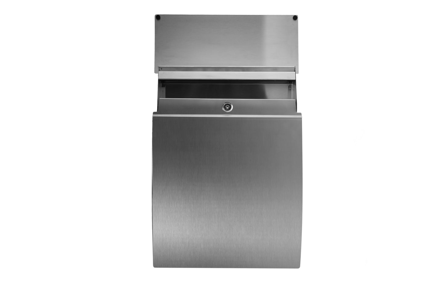 Modern Stainless Hardware | lockable parcel delivery box, stainless steel mailboxes residential, locking package drop box, stainless steel wall mailbox