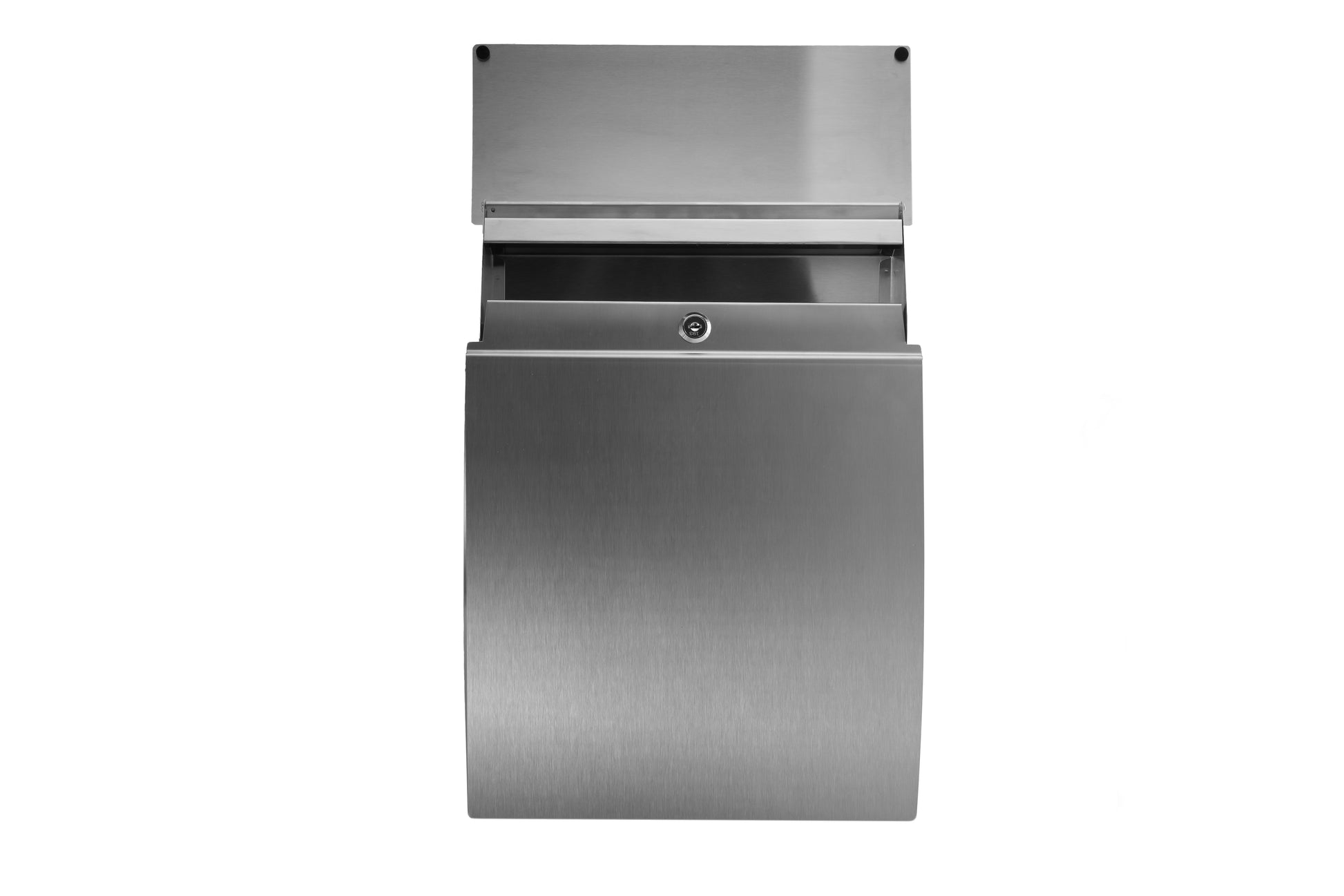 Modern Stainless Hardware | lockable parcel delivery box, stainless steel mailboxes residential, locking package drop box, stainless steel wall mailbox