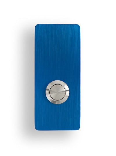 Blue R Button Assembly R7 Blue Doorbell Button – Modern Stainless Hardware
